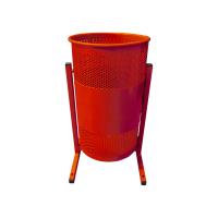 Урна уличная перфорированная красная, объём 20 л Урна уличная перфорированная красная, объём 20 л