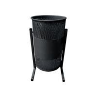 Урна уличная перфорированная черная, объём 20 л Урна уличная перфорированная черная, объём 20 л