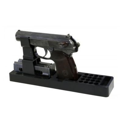 Подставка под ПМ (фото), размеры: 120x260x55 мм., для хранения  руж. высотой до  мм.