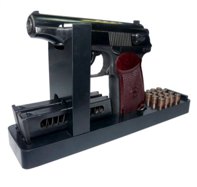 Подставка под ПМ (фото), размеры: 120x260x55 мм., для хранения  руж. высотой до  мм.