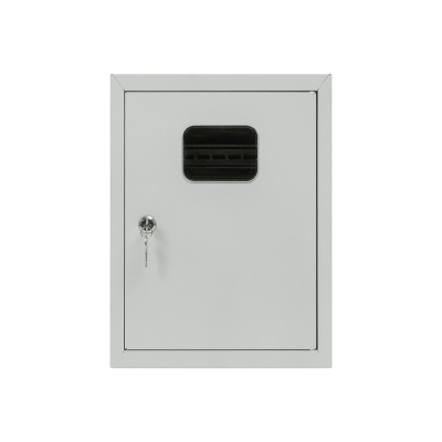 ЯУР с двумя DIN-рейками (фото), внешние размеры: 400х300х145 мм., цвет: Светло-серый (RAL 7035).