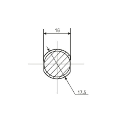 Замок почтовый мебельный, диаметр 16 мм., ригель с вырезом, 2 металлических ключа в комплекте фото | Размер: 47х18х25 мм. | Цвет: хром