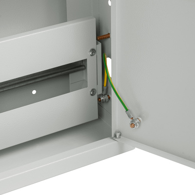 ЯУР с двумя DIN-рейками (фото), внешние размеры: 400х300х145 мм., цвет: Светло-серый (RAL 7035).