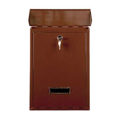 Почтовый ящик уличный коричневый фото | Размер: 410х300х80 мм. | Цвет: Коричневый