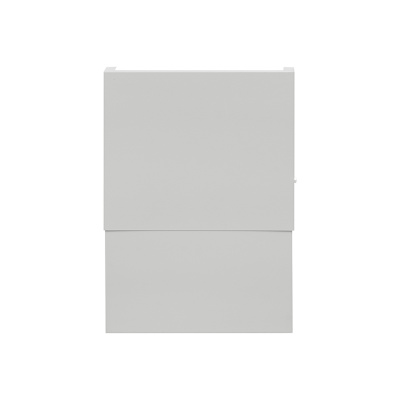 Цоколь верхний с компенсатором (фото), внешние размеры: 260-428х305х150 мм., цвет: Светло-серый (RAL 7035).