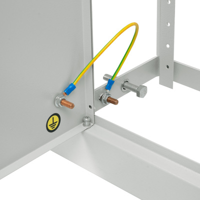 Щит этажный (фото), внешние размеры: 950x1000x150 мм., цвет: Светло-серый (RAL 7035).