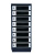 Ящик почтовый СПРО-8-графитовый фото | Размер: 942x383x186 мм. | Количество секций 8 шт. | Цвет: Темно-серый RAL 7024 - Светло-серый (RAL 7035)